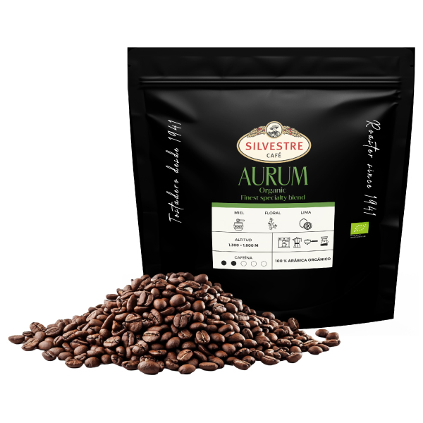 Café en grano orgánico 100 % Arábica Aurum Orgánic 250 g